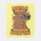 Couverture Polaire Grizz - La musique est ce que les sentiments resse (Devant)