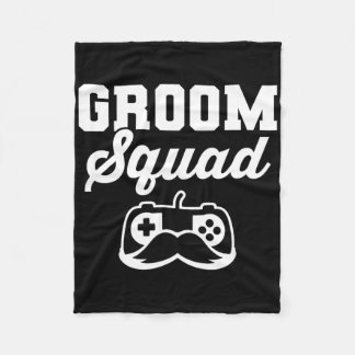 Couverture Polaire Groom Squad Bachelor Party Groomsmen Gamer