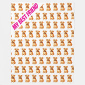 Couverture Polaire Grooming Pet Personalized Gold Elegant Collection (Devant)