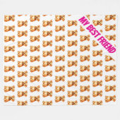 Couverture Polaire Grooming Pet Personalized Gold Elegant Collection (Devant (Horizontal))