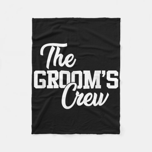 Couverture Polaire Grooms Crew Funny Mariage Ou Bachelor Party Gi (Devant)