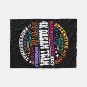 Couverture Polaire Groovy 4k Dream Team Teacher Kindergarten Kinder E (Devant (Horizontal))