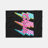 Couverture Polaire Groovy Chris Lightning Bolt Checkered I Love Meme  (Devant (Horizontal))