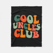 Couverture Polaire Groovy Cool Uncles Club Funny New Uncle Men (Devant)