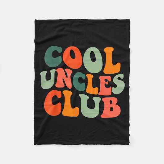 Couverture Polaire Groovy Cool Uncles Club Funny New Uncle Men (Devant)