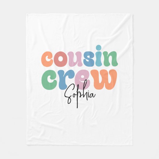 Couverture Polaire Groovy Cousin Crew Personalized (Devant)