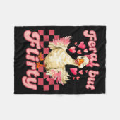 Couverture Polaire Groovy Feral-but-flirty Silly Goose Valentine Duck (Devant (Horizontal))