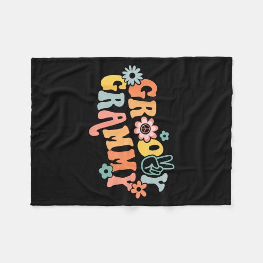 Couverture Polaire Groovy Grammy One Thankful Grammy Valentines Day M (Devant (Horizontal))