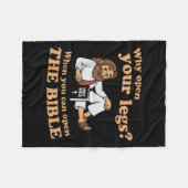 Couverture Polaire Groovy Jesus Why Open Your Legs When You Can Open (Devant (Horizontal))