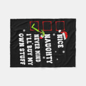 Couverture Polaire Groovy Nice Naughty Never Mind I'll Buy My Own Stu (Devant (Horizontal))