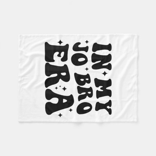 Couverture Polaire Groovy Retro In My Jo Bro Era Funny Womens Mens  (Devant (Horizontal))