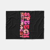 Couverture Polaire Groovy Speech Pathologist Speech Language Therapy (Devant (Horizontal))