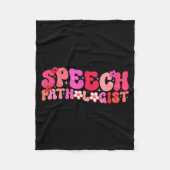 Couverture Polaire Groovy Speech Pathologist Speech Language Therapy (Devant)