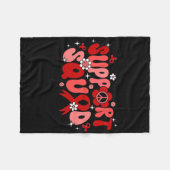 Couverture Polaire Groovy Support Squad Brain Aneurysm Awareness Gift (Devant (Horizontal))