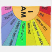 Couverture Polaire Gros 60x80 Arc en arc-en-ciel Affirmation positive (Devant (Horizontal))