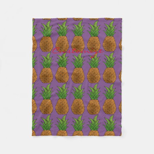 Couverture Polaire gros ananas Thunder_Cove (Devant)