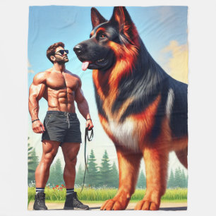 Couverture Polaire Gros chien