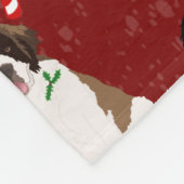 Couverture Polaire Gros Chiens de Noël  (Coin)