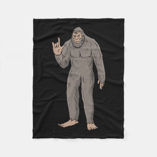 Couverture Polaire Gros pied Asl Gesture main Sourde perte d'audition (Devant)