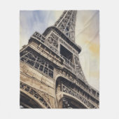 Couverture Polaire Gros plan Tour Eiffel Paris Love City Travel (Devant)