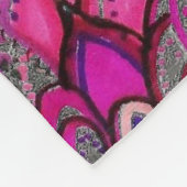 Couverture Polaire Gros plan Zen Tangle Art Michele Zurine (Coin)