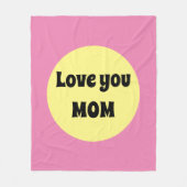 Couverture Polaire Gros point jaune (Devant)