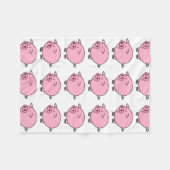 Couverture Polaire Gros porc (Devant (Horizontal))