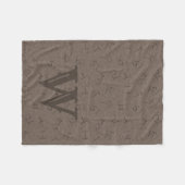 Couverture Polaire Grosse Lettre Bovins Marque Brown (Devant (Horizontal))