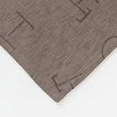 Couverture Polaire Grosse Lettre Bovins Marque Brown (Coin)