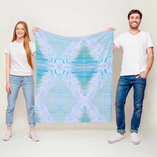 Couverture Polaire Grosse plume blanche (En situation)