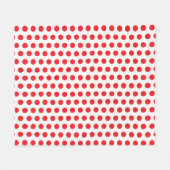 Couverture Polaire Grosse serviette Pois rouge (Devant (Horizontal))