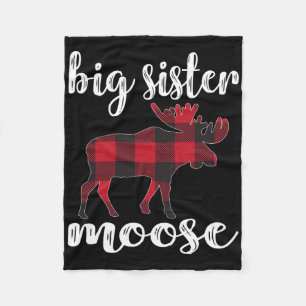 Couverture Polaire Grosse Soeur Moose Correspondant Vêtements de Noël
