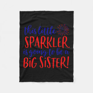 Couverture Polaire Grosse Soeur Sparkler 4 juillet Grossesse Annonce
