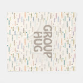 Couverture Polaire Groupe Accroché Plusieurs 8-10 Noms Obtenir Bonne  (Devant (Horizontal))