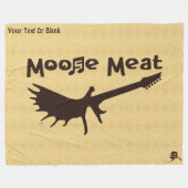 Couverture Polaire Groupe de Rock Moose Meat (Devant (Horizontal))
