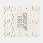 Couverture Polaire Groupe Hug Multiples 5-7 Noms Obtenir Bonne Sympat (Devant (Horizontal))