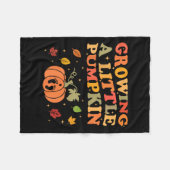 Couverture Polaire Growing A Little Pumpkin Halloween Pregnancy Annou (Devant (Horizontal))