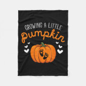 Couverture Polaire Growing A-little Pumpkin Halloween Pregnancy Annou (Devant)