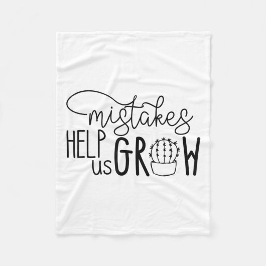 Couverture Polaire Growth Mindset Teacher Mistakes Help Us Grow Men W (Devant)