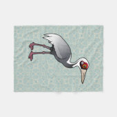 Couverture Polaire Grue Blanche-naped de Birdorable (Devant (Horizontal))