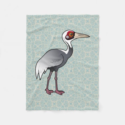 Couverture Polaire Grue Blanche-naped de Birdorable (Devant)