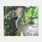 Couverture Polaire Grue de la colline de sable (Devant (Horizontal))