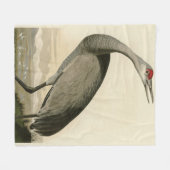 Couverture Polaire Grue de Sandhill d'Audubon's Birds of America (Devant (Horizontal))