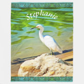 Couverture Polaire Grue Sur La Rivière Mismaloya 0335 (Devant)