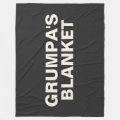 Couverture Polaire Grumpa | Drôle cadeau Gag pour Grumpy Grandpa (Devant)