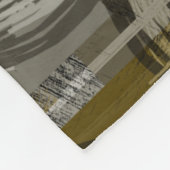 Couverture Polaire Grunge abstrait, marron monochrome (Coin)