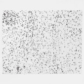 Couverture Polaire Grunge animal noir et blanc encre imprimé (Devant (Horizontal))