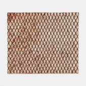 Couverture Polaire Grungy Fishnets Texture Toison Blanche (Devant (Horizontal))