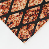 Couverture Polaire Grungy Fishnets Texture Toison Blanche (Coin)