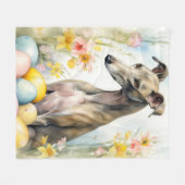 Couverture Polaire Gryhound aux oeufs de Pâques (Devant (Horizontal))